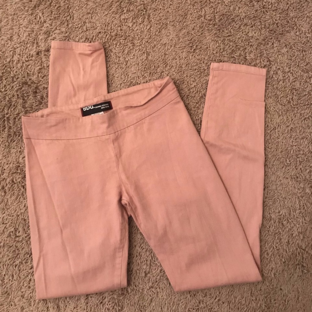 BDG Light Pink Denim Leggings